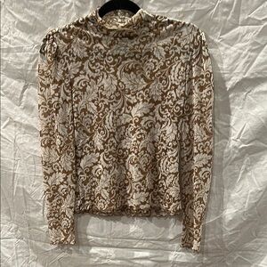 The Limited Light Brown Long Sleeve Top